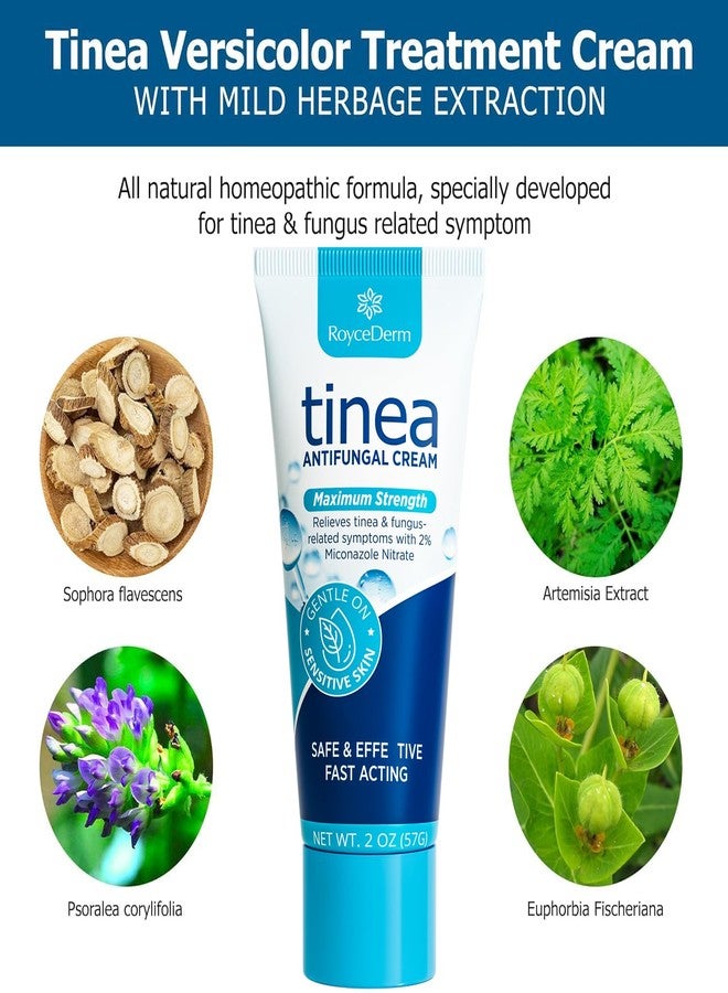 Roycederm Tinea Versicolor Treatment, Athletes Foot Treatment, Ringworm Treatment for Humans, for Tinea Versicolor & Pedis,Fast Healing Anti Fungal Skin Cream - Multi-Functional - Image 3